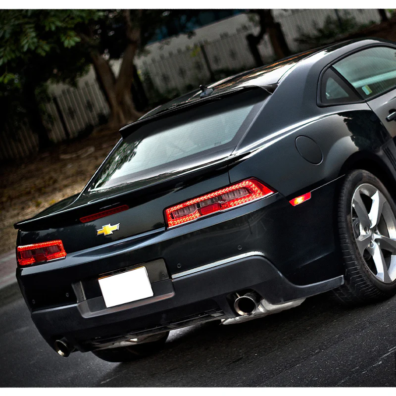 For 2010-2015 Chevy Camaro Coupe Black ABS Rear Window Roof Visor Spoiler Wing - Image 5