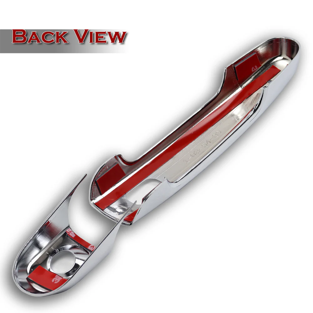 For 2010 - 2019 Ford Taurus Mirror Chrome Exterior Door Pull Handle Lever Cover Cap Trim Kit W/ 2-Smart Keyhole - Image 3