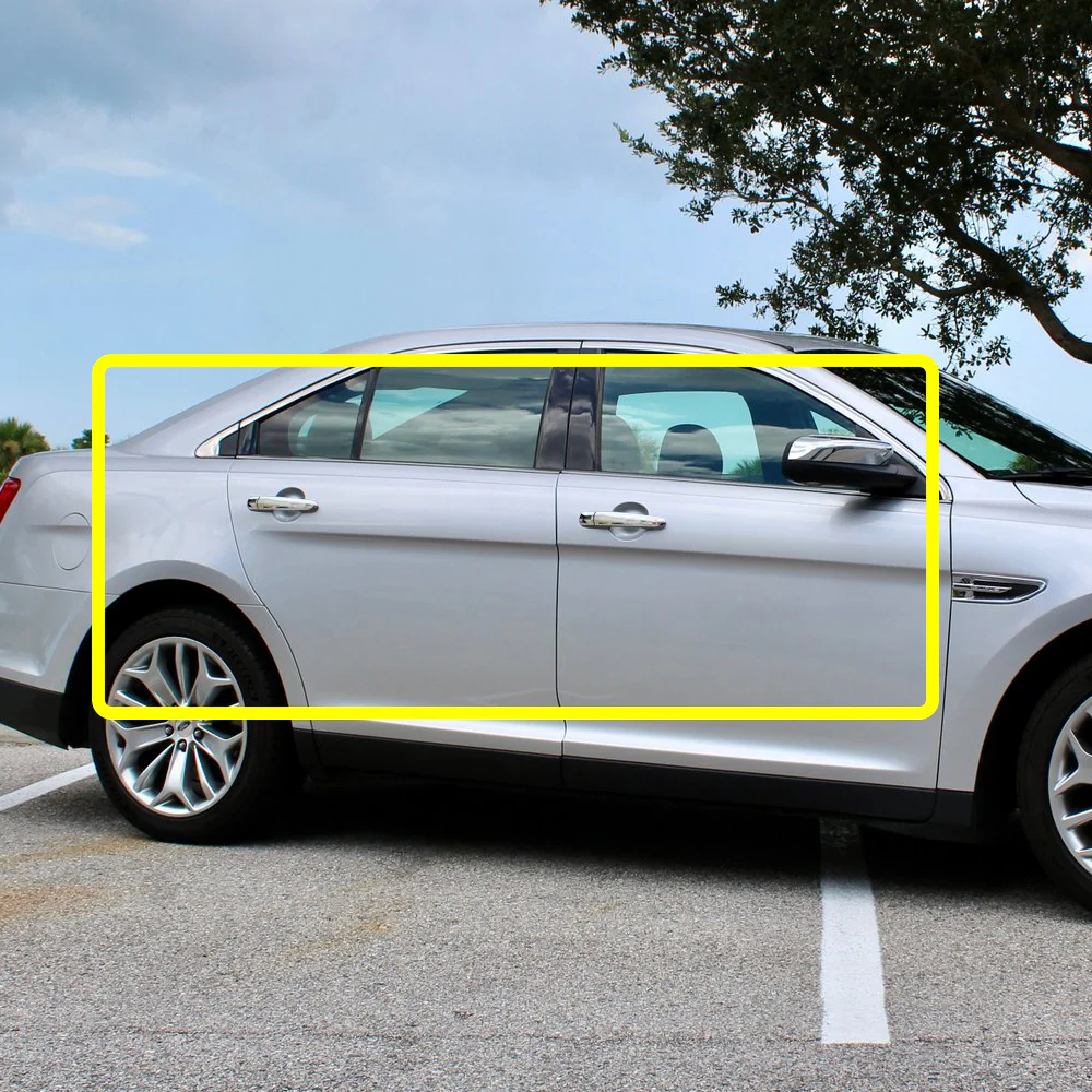 For 2010 - 2019 Ford Taurus Mirror Chrome Exterior Door Pull Handle Lever Cover Cap Trim Kit W/O Smart Keyhole - Image 5