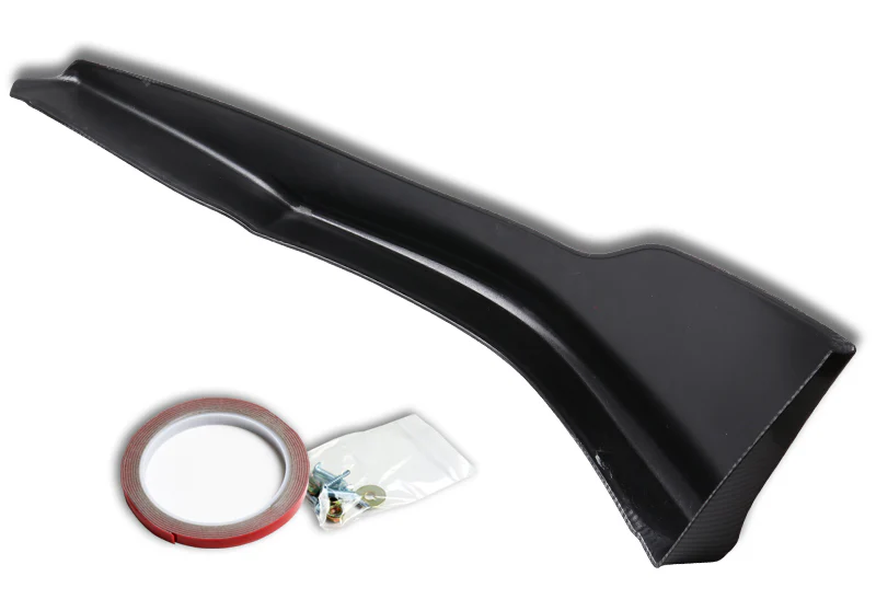 For 2011-2012 Honda Accord 4-DOOR OE-Style Carbon Look Front Bumper Spoiler Lip 3 Pieces - Image 3