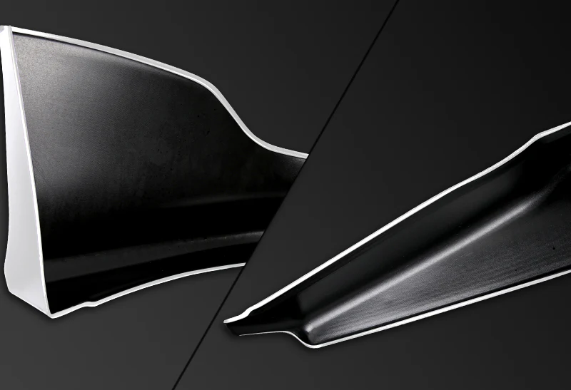 For 2011-2012 Honda Accord 4-DOOR OE-Style Painted White Front Bumper Aprons Lip 3 Pieces - Image 2