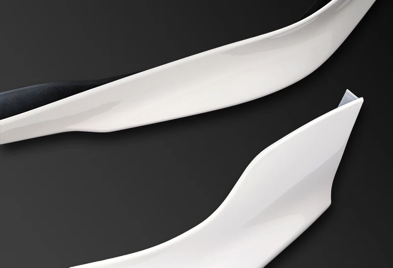 For 2011-2012 Honda Accord 4-DOOR OE-Style Painted White Front Bumper Aprons Lip 3 Pieces - Image 3