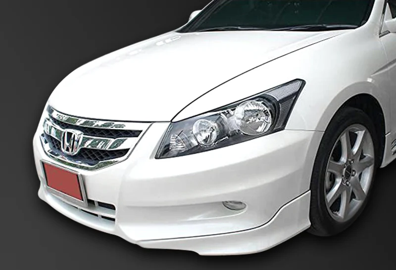 For 2011-2012 Honda Accord 4-DOOR OE-Style Painted White Front Bumper Aprons Lip 3 Pieces - Image 5