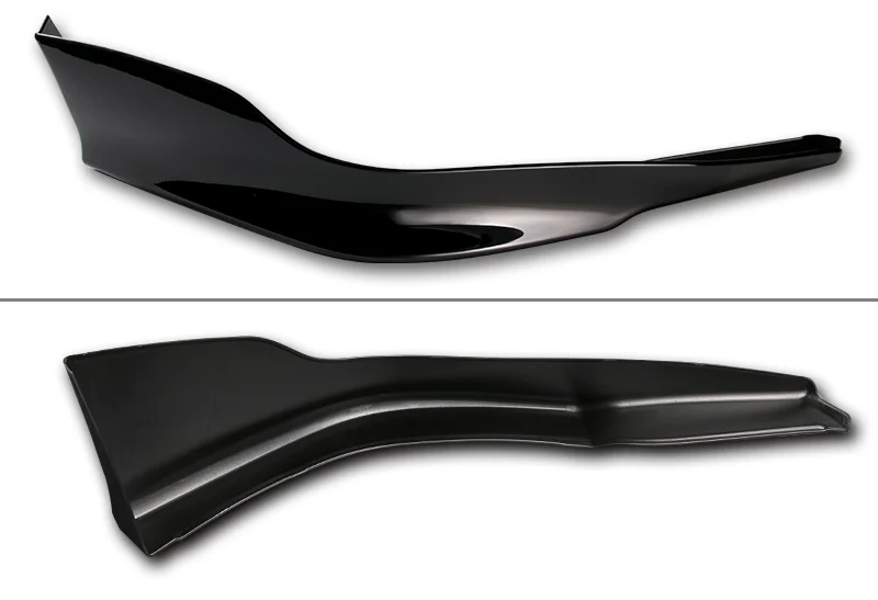 For 2011-2012 Honda Accord 4-DR OE-Style Painted Black Front Bumper Aprons Lip - Image 2