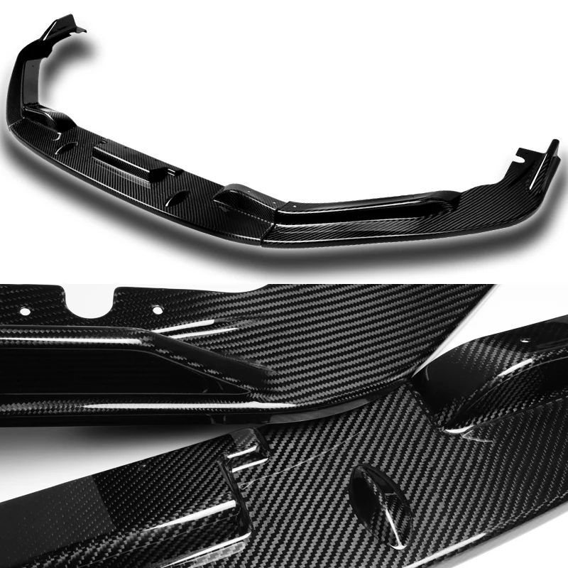 For 2011-2012 Honda CR-Z JP-Style Carbon Fiber Front Bumper Body Splitter Spoiler Lip 3PCS - Image 2