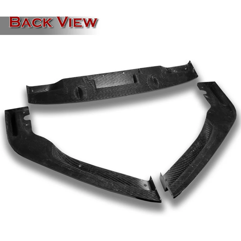 For 2011-2012 Honda CR-Z JP-Style Carbon Fiber Front Bumper Body Splitter Spoiler Lip 3PCS - Image 3