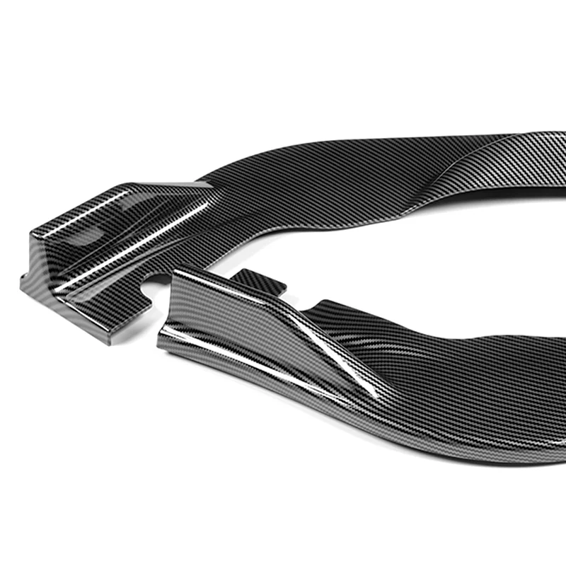 For 2011-2012 Honda CR-Z JP-Style Carbon Look Front Bumper Body Splitter Spoiler Lip 3PCS - Image 2