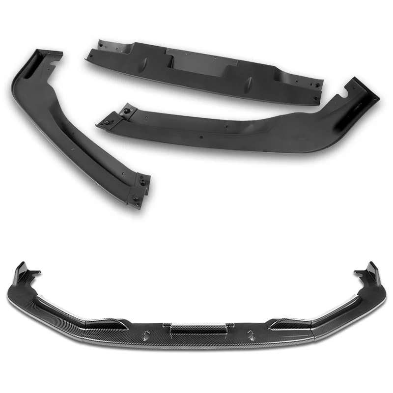 For 2011-2012 Honda CR-Z JP-Style Carbon Look Front Bumper Body Splitter Spoiler Lip 3PCS - Image 3