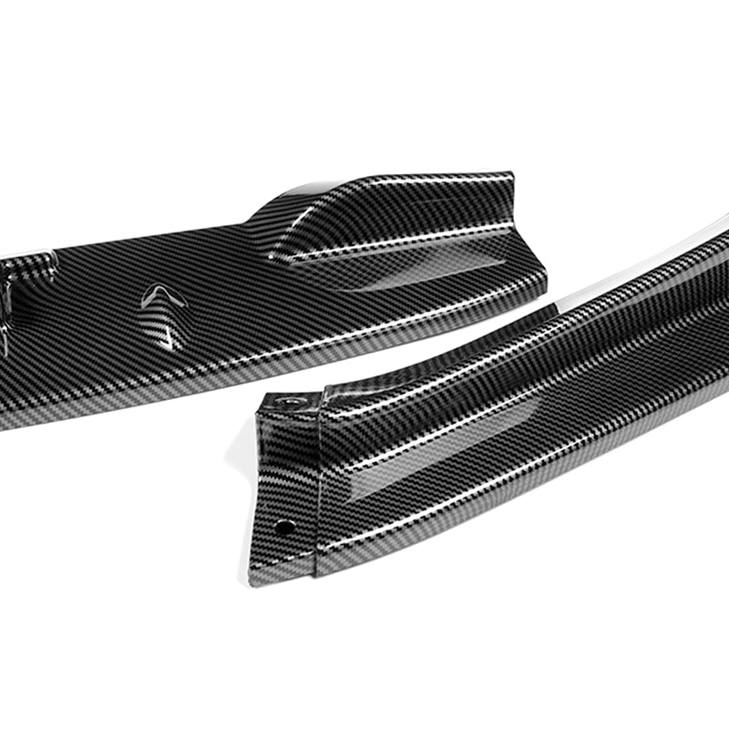 For 2011-2012 Honda CR-Z JP-Style Carbon Look Front Bumper Body Splitter Spoiler Lip 3PCS - Image 4