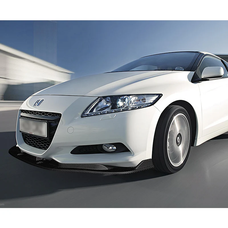 For 2011-2012 Honda CR-Z JP-Style Carbon Look Front Bumper Body Splitter Spoiler Lip 3PCS - Image 5