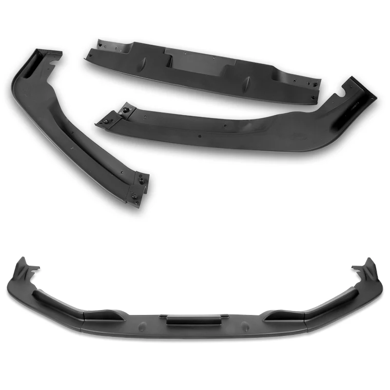 For 2011-2012 Honda CR-Z JP-Style Matte Black Front Bumper Body Splitter Spoiler Lip 3PCS - Image 3