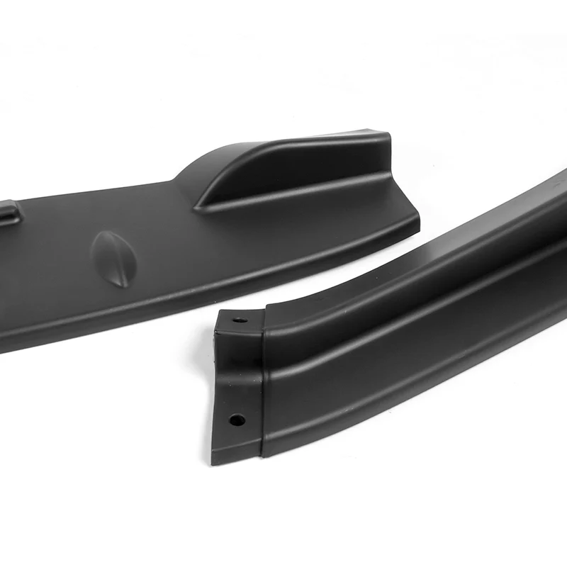 For 2011-2012 Honda CR-Z JP-Style Matte Black Front Bumper Body Splitter Spoiler Lip 3PCS - Image 4