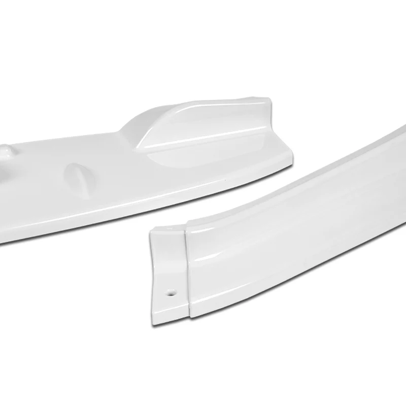 For 2011-2012 Honda CR-Z JP-Style Painted White Front Bumper Body Splitter Spoiler Lip 3PCS - Image 2