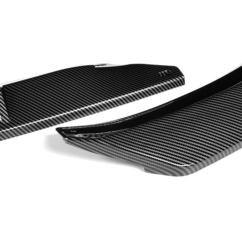 For 2011-2013 BMW 3-Series E92 E93 Coupe Carbon Look  3-PCS Front Bumper Spoiler Lip - Image 4