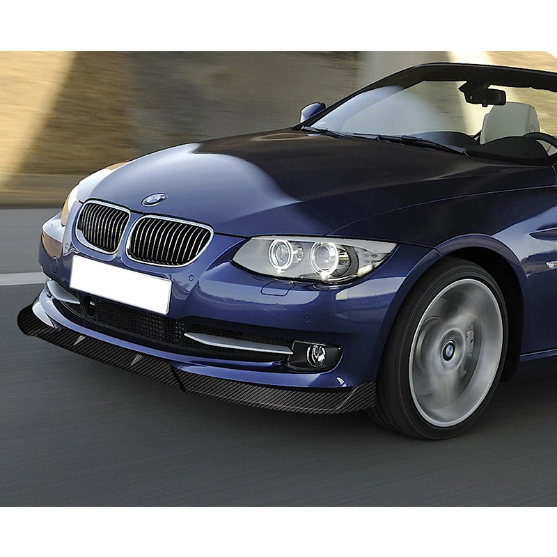 For 2011-2013 BMW 3-Series E92 E93 Coupe Carbon Look  3-PCS Front Bumper Spoiler Lip - Image 5