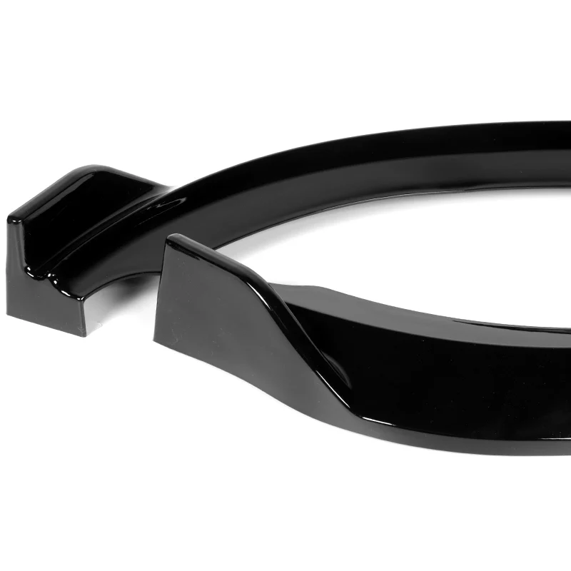 For 2011-2013 BMW 3-Series E92 E93 Coupe Painted Black 3-PCS Front Bumper Spoiler Lip - Image 4