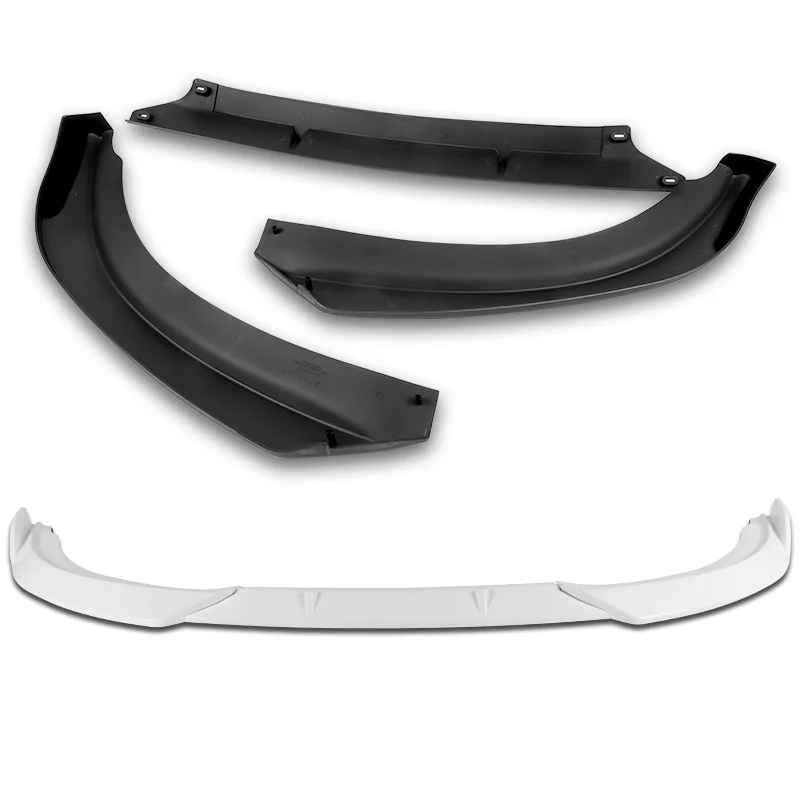 For 2011-2013 BMW 3-Series E92 E93 Coupe Painted White 3-PCS Front Bumper Spoiler Lip - Image 2