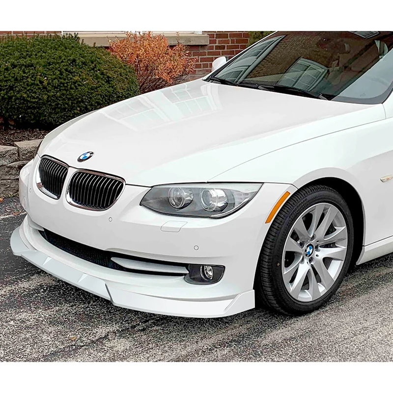 For 2011-2013 BMW 3-Series E92 E93 Coupe Painted White 3-PCS Front Bumper Spoiler Lip - Image 5