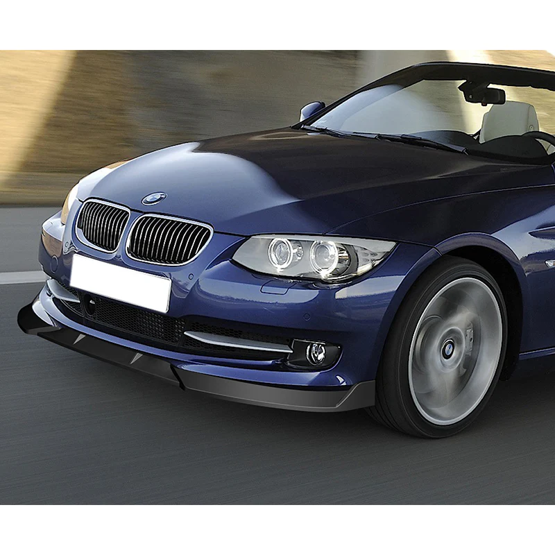 For 2011-2013 BMW 3-Series E92 E93 Matt Black 3-PCS Front Bumper Splitter Spoiler Lip - Image 5