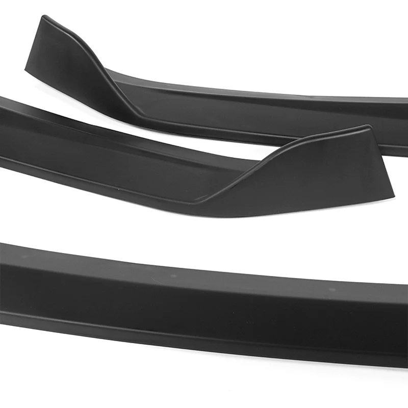 For 2011-2013 Hyundai Elantra Sedan Matte Black Front Bumper Spoiler Splitter Lip - Image 4