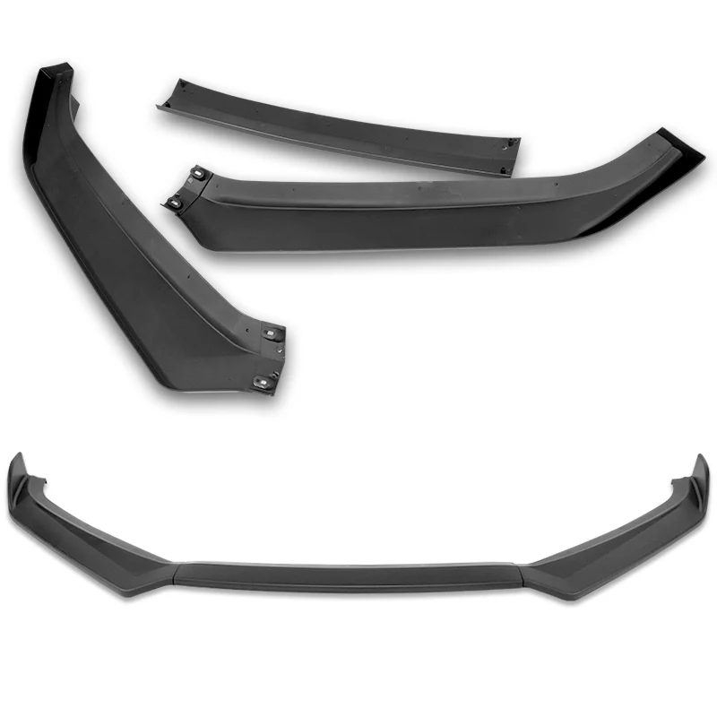 For 2011-2013 Hyundai Elantra Sedan Matte Black Front Bumper Spoiler Splitter Lip - Image 5