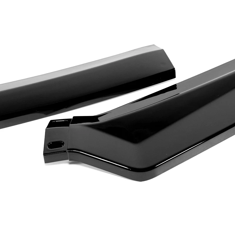 For 2011-2013 Hyundai Elantra Sedan Painted Black Front Bumper Spoiler Splitter Lip - Image 4