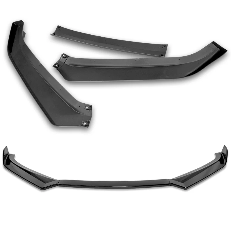 For 2011-2013 Hyundai Elantra Sedan Painted Black Front Bumper Spoiler Splitter Lip - Image 5