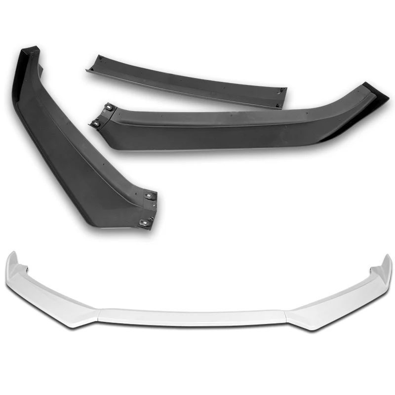 For 2011-2013 Hyundai Elantra Sedan Painted White Front Bumper Spoiler Splitter Lip - Image 3