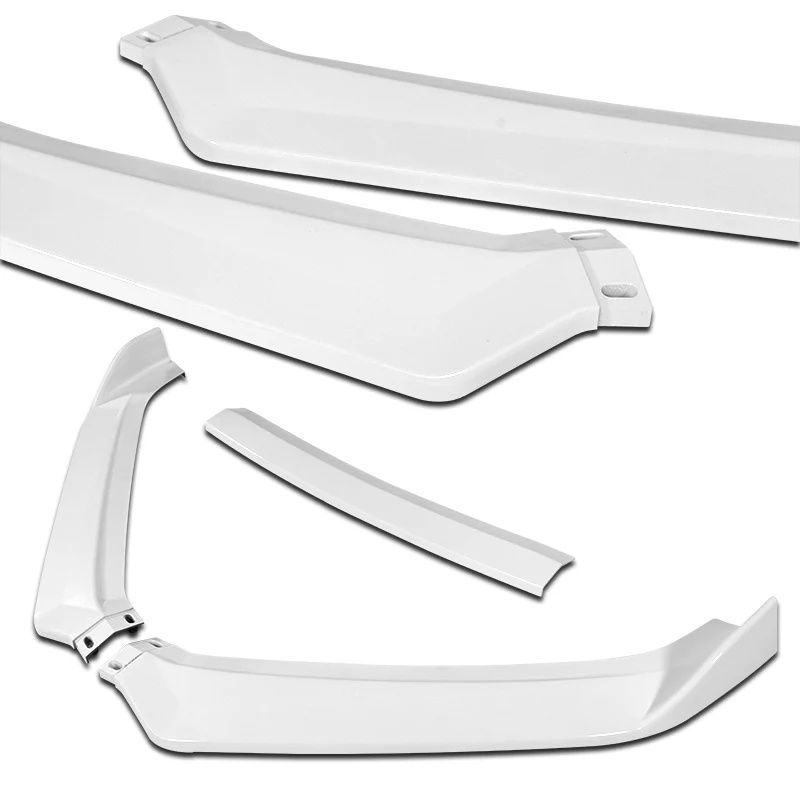 For 2011-2013 Hyundai Elantra Sedan Painted White Front Bumper Spoiler Splitter Lip - Image 4