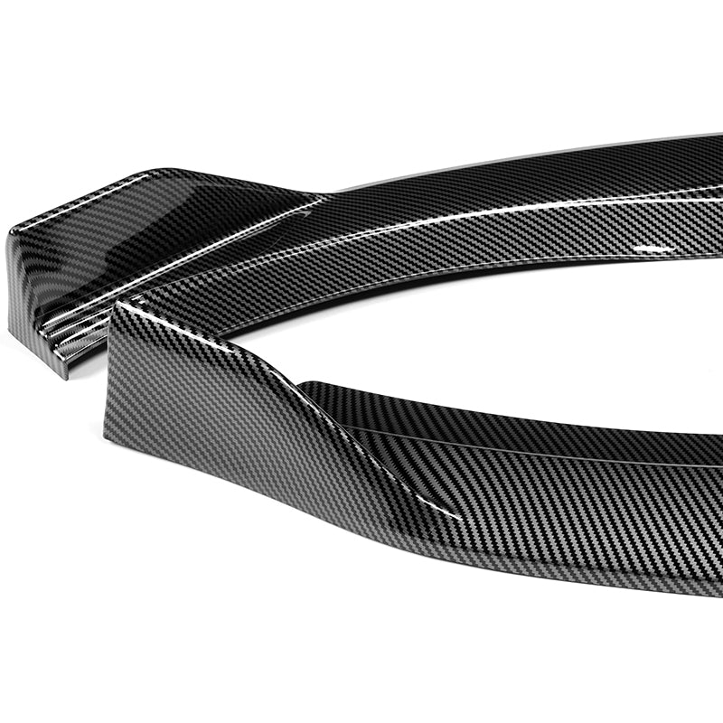 For 2011-2013 Scion TC V-Style  3-PCS Carbon Painted Front Bumper Spoiler Splitter Lip - Image 3