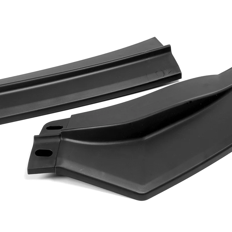 For 2011-2013 Scion TC V-Style  3-PCS  Matt Black Front Bumper Body Spoiler Splitter Lip - Image 2
