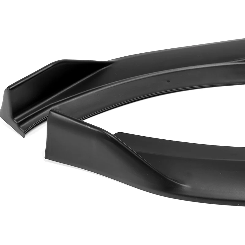 For 2011-2013 Scion TC V-Style  3-PCS  Matt Black Front Bumper Body Spoiler Splitter Lip - Image 3