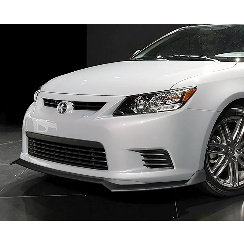 For 2011-2013 Scion TC V-Style  3-PCS  Matt Black Front Bumper Body Spoiler Splitter Lip - Image 5