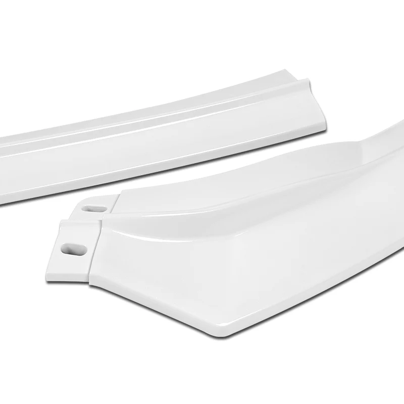 For 2011-2013 Scion TC V-Style 3-PCS  Painted White Front Bumper Spoiler Splitter Lip - Image 2