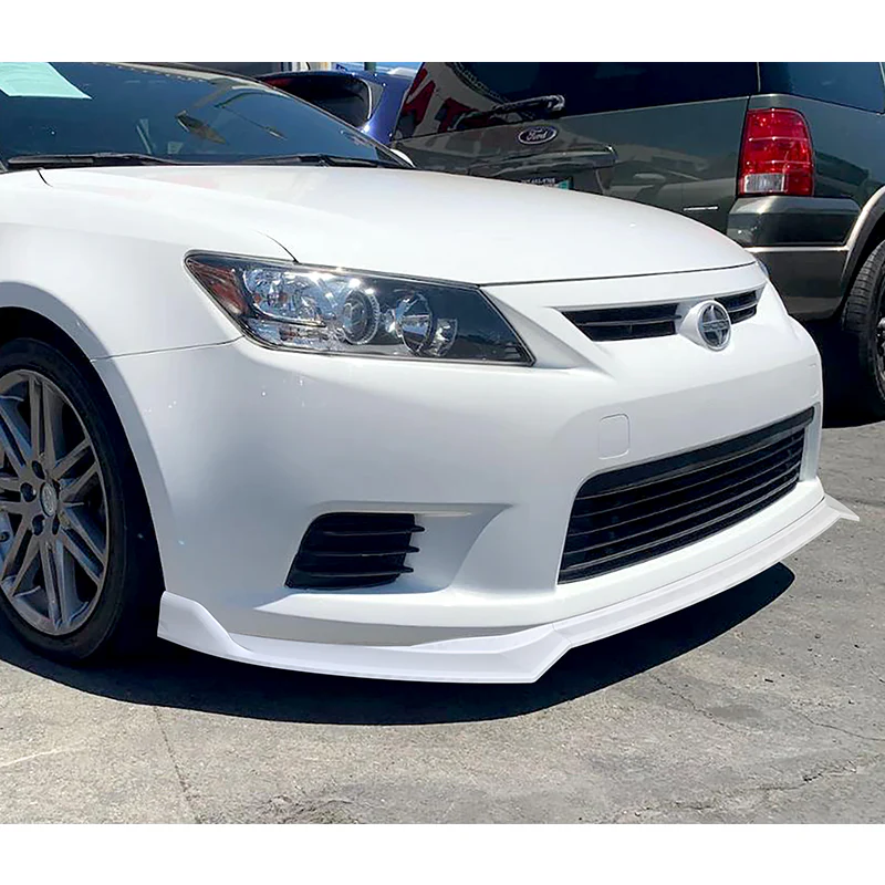 For 2011-2013 Scion TC V-Style 3-PCS  Painted White Front Bumper Spoiler Splitter Lip - Image 5