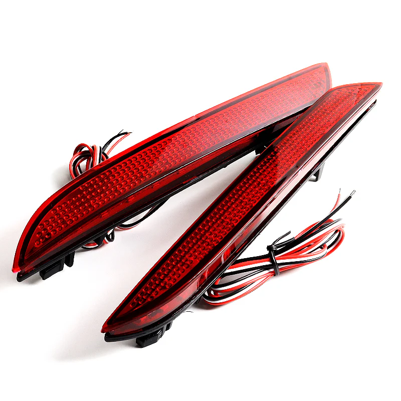 For 2011 – 2014 Acura TSX / Honda Insight LED Rear Bumper Stop Brake JDM Light Kit -Red Lens - Image 2