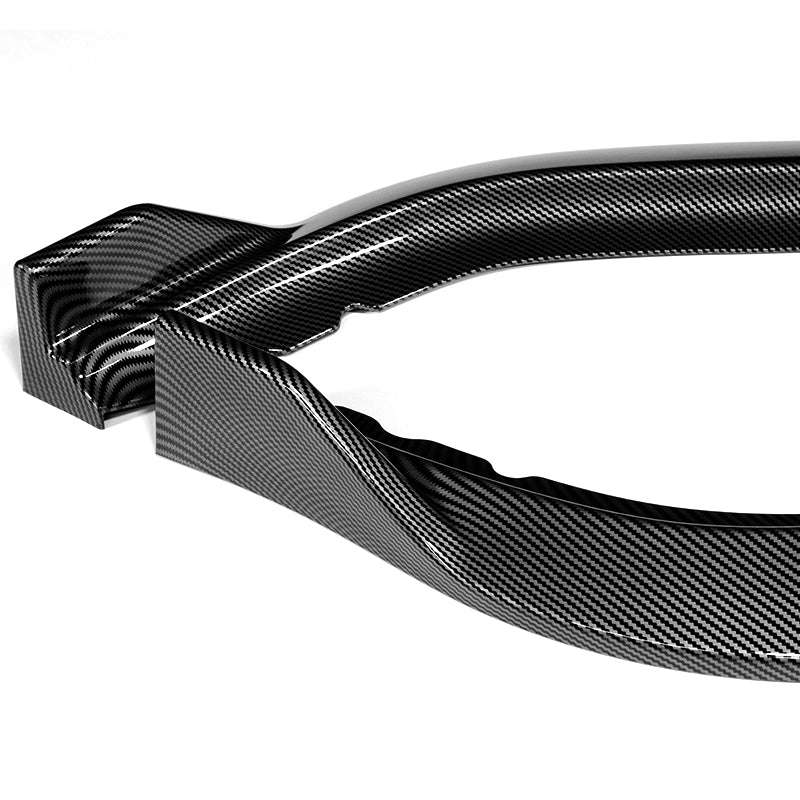 For 2011-2014 Acura TSX STP-Style 3-PCS Carbon Look Front Bumper Spoiler Splitter Lip - Image 3