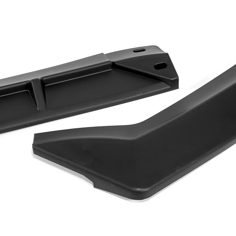 For 2011-2014 Acura TSX STP-Style 3-PCS Matt Black Front Bumper Spoiler Splitter Lip - Image 2