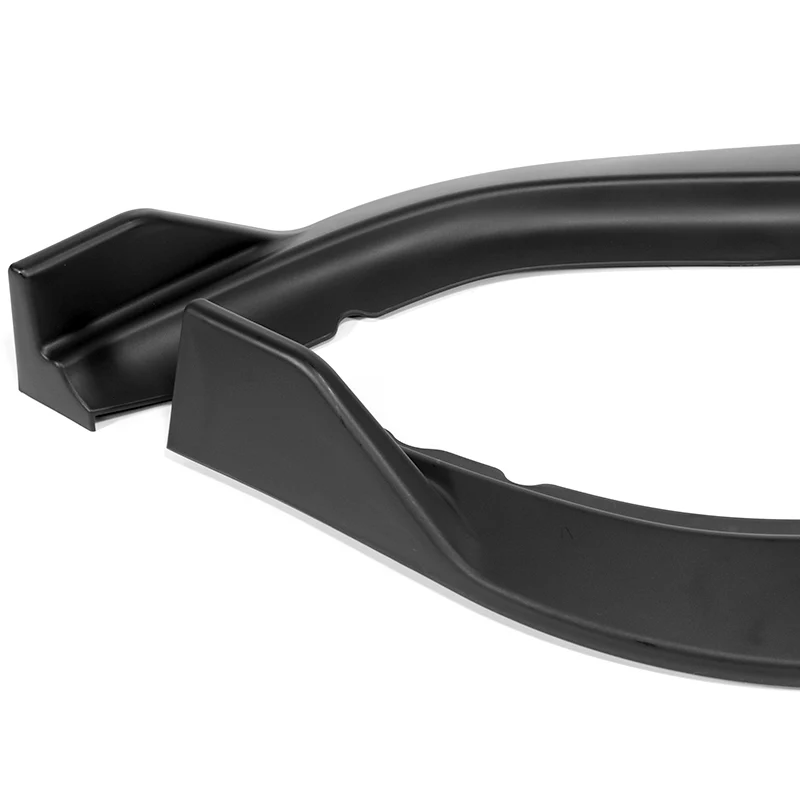 For 2011-2014 Acura TSX STP-Style 3-PCS Matt Black Front Bumper Spoiler Splitter Lip - Image 3