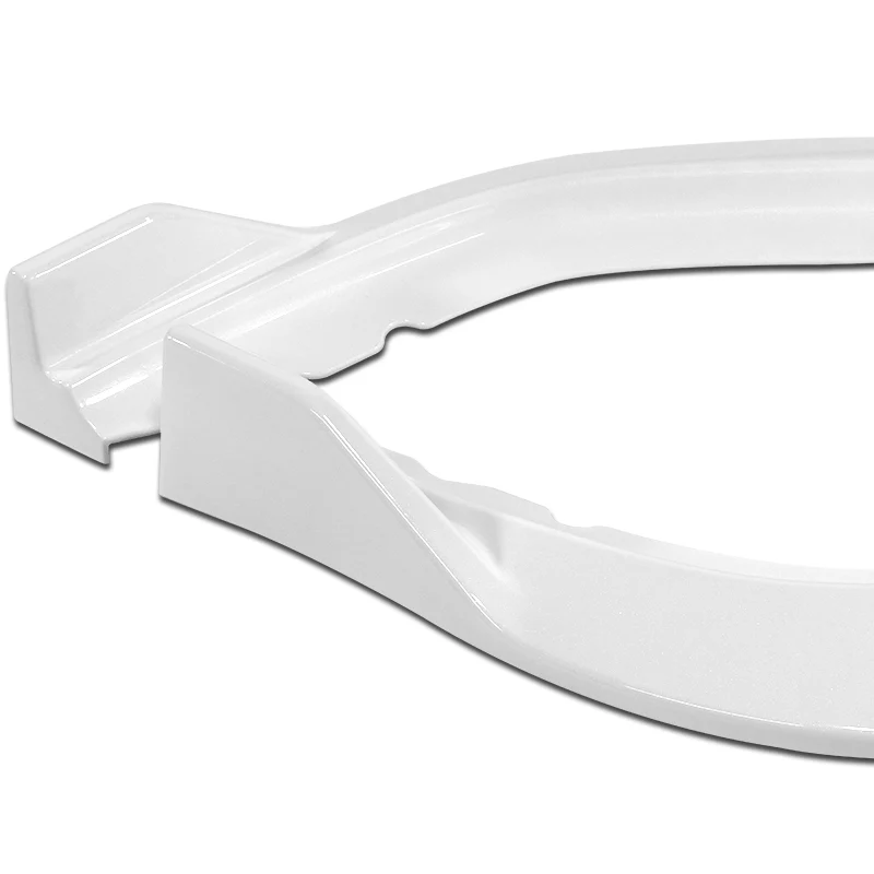 For 2011-2014 Acura TSX STP-Style 3-PCS Painted WHITE Front Bumper Spoiler Splitter Lip - Image 3