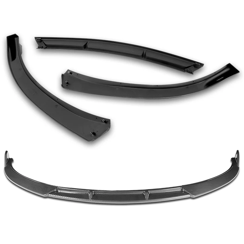 For 2011-2014 Chevrolet Cruze Carbon Painted Front Bumper Splitter Spoiler Lip  3-PCS - Image 4