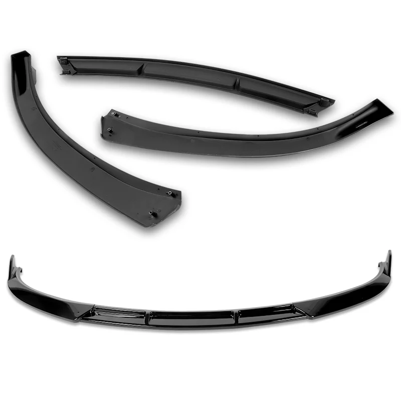 For 2011-2014 Chevrolet Cruze Painted Black Front Bumper Splitter Spoiler Lip  3-Pcs - Image 3