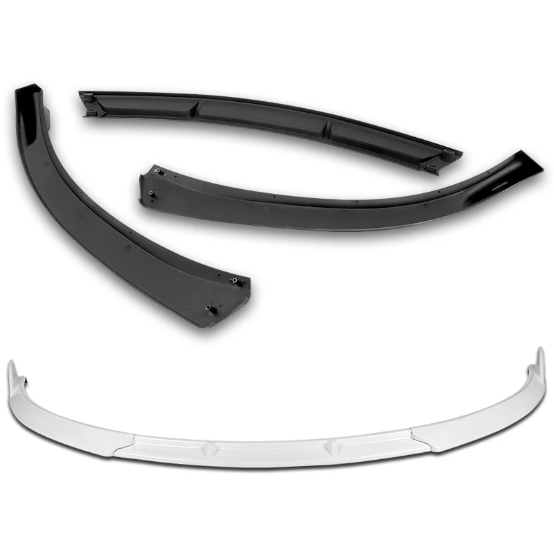 For 2011-2014 Chevrolet Cruze Painted White Front Bumper Splitter Spoiler Lip  3-Pcs - Image 2