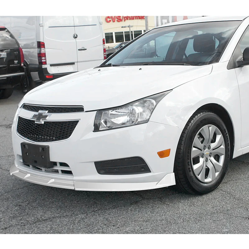 For 2011-2014 Chevrolet Cruze Painted White Front Bumper Splitter Spoiler Lip  3-Pcs - Image 5
