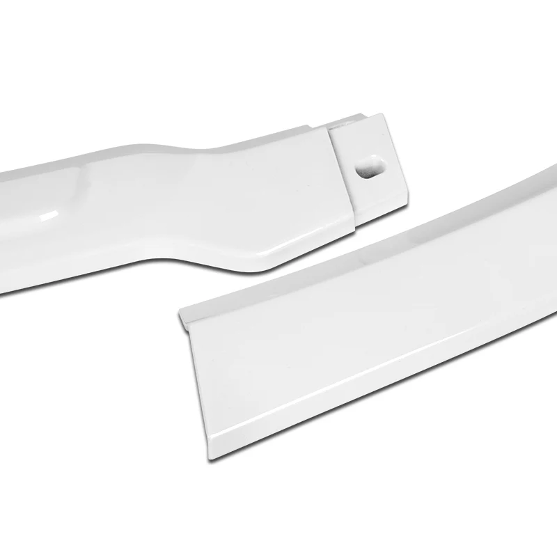 For 2011-2014 Dodge Avenger STP-Style Painted White Black Front Bumper Splitter Spoiler Lip 3PCS - Image 2