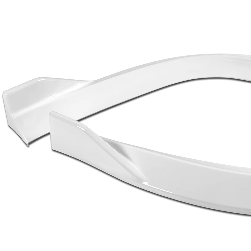 For 2011-2014 Dodge Avenger STP-Style Painted White Black Front Bumper Splitter Spoiler Lip 3PCS - Image 3