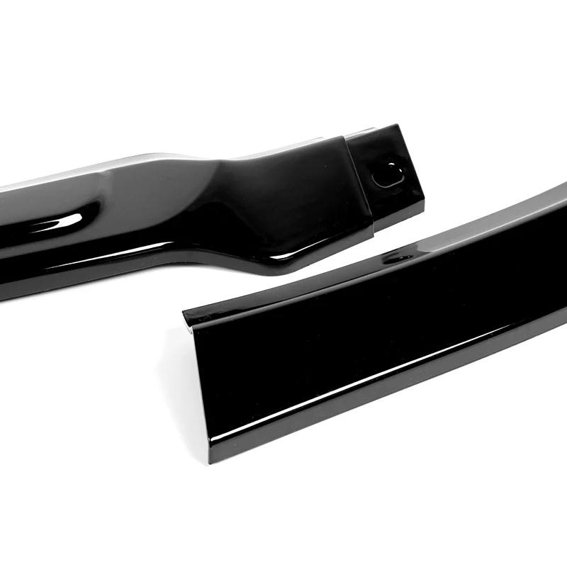 For 2011-2014 Dodge Avenger STP-Style Painted Black Front Bumper Splitter Spoiler Lip 3PCS - Image 2