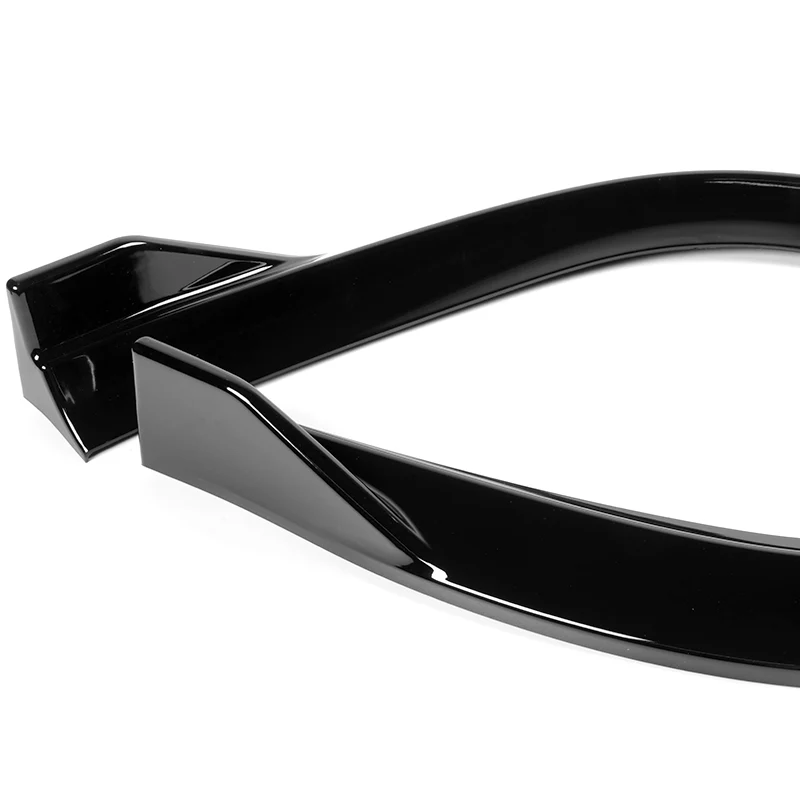 For 2011-2014 Dodge Avenger STP-Style Painted Black Front Bumper Splitter Spoiler Lip 3PCS - Image 3