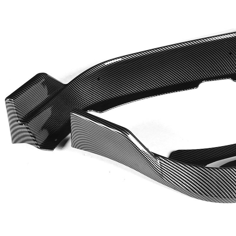 For 2011-2014 Dodge Charger Carbon Look Front Bumper Splitter Spoiler Lip STP-Style 3PCS - Image 4