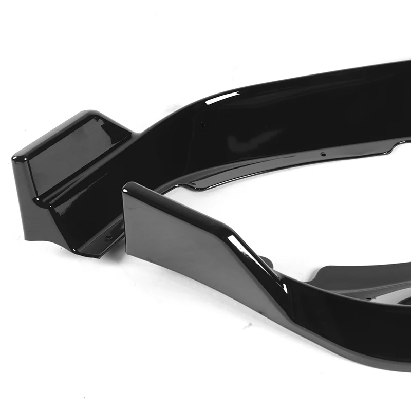 For 2011-2014 Dodge Charger Painted Black Front Bumper Splitter Spoiler Lip STP-Style 3PCS - Image 4